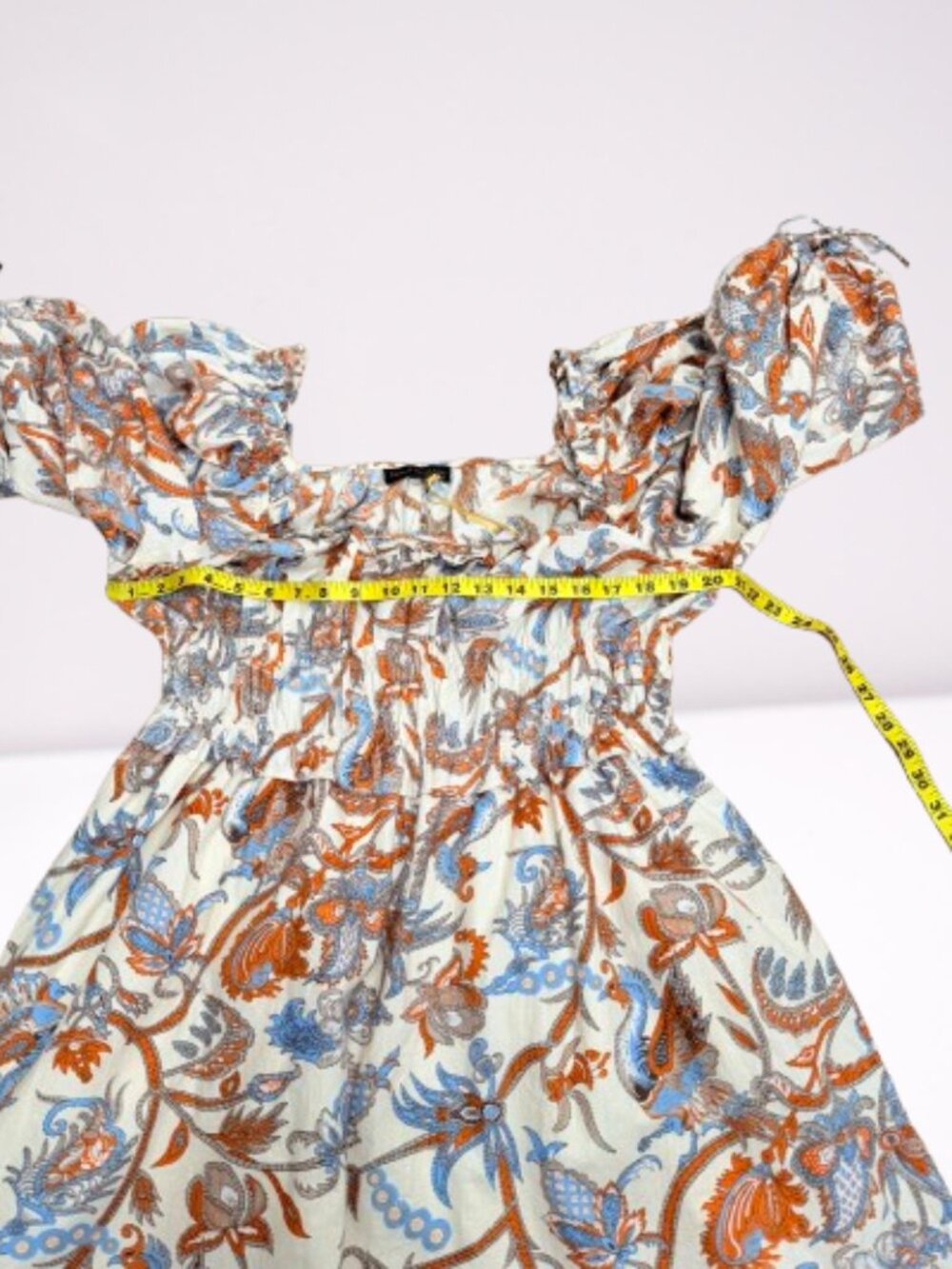 House of Harlow 1960 NWT Nicole Richie Puff Sleeve Cotton Floral Dress Size XL - Picture 8 of 10